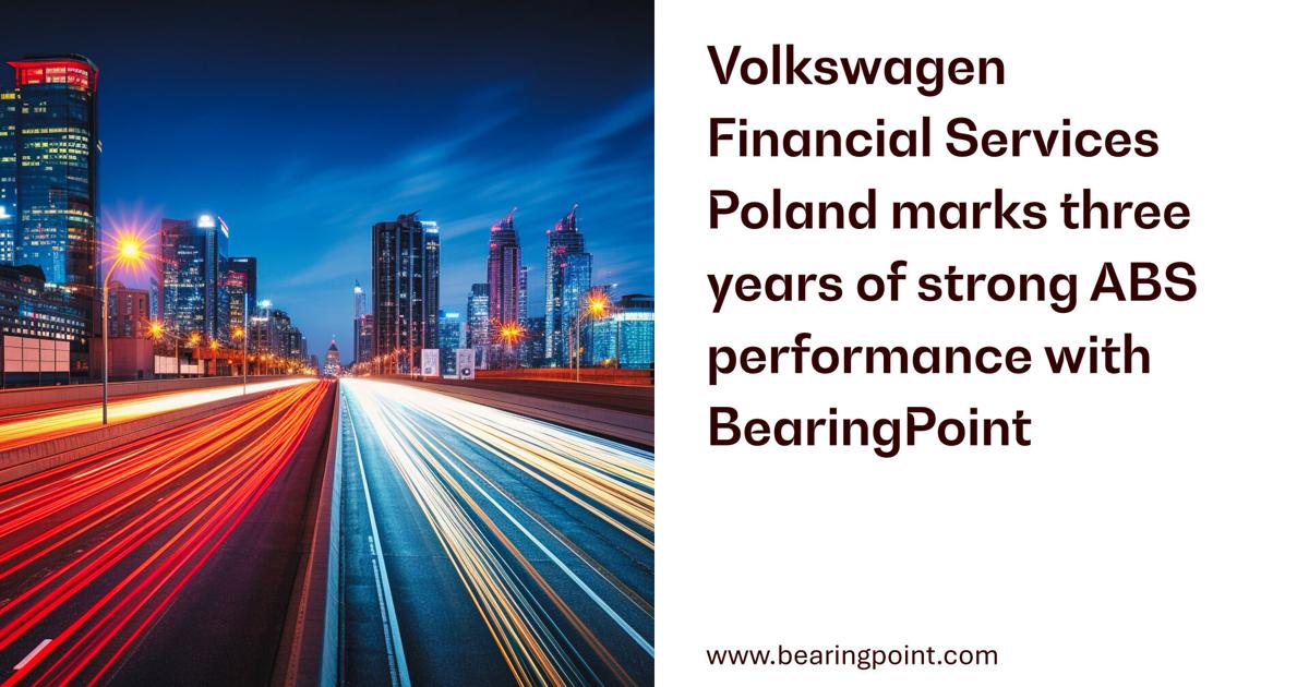 Volkswagen Financial Services Poland marks three years of strong ABS performance with BearingPoint